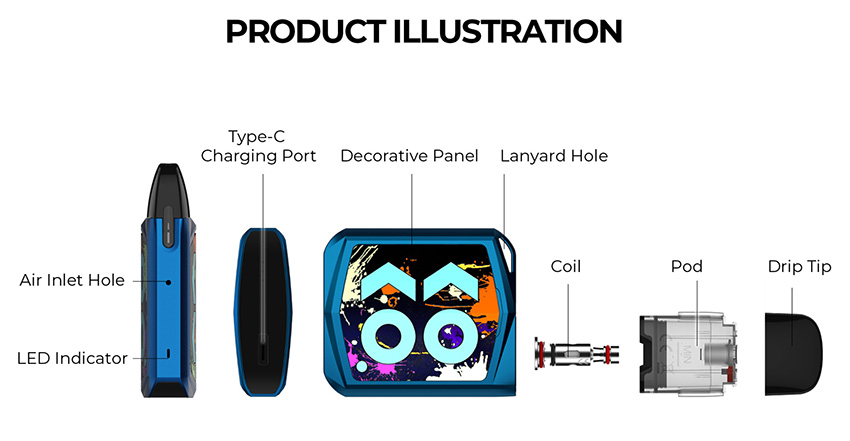 Caliburn KOKO Prime Pod System by Uwell