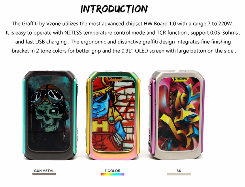 Graffiti 220W Box Mod By VZone