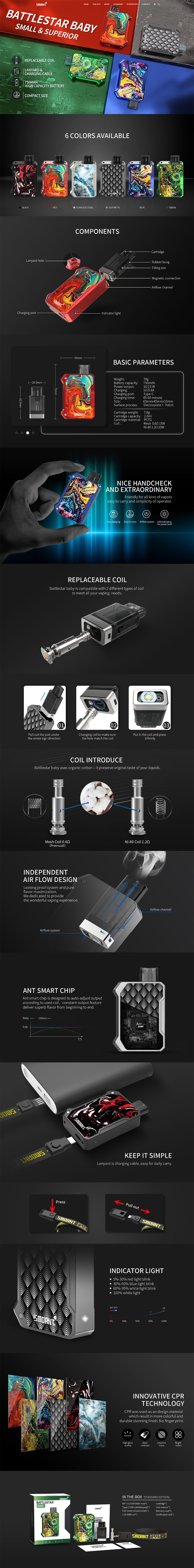 Smoant Battlestar Baby Kit