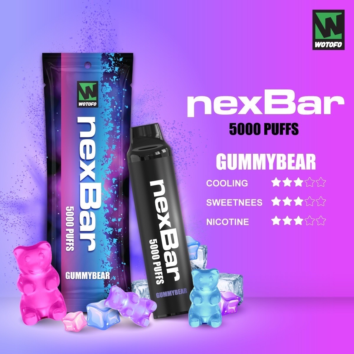 WOTOFO NEXBAR 5000 PUFFS